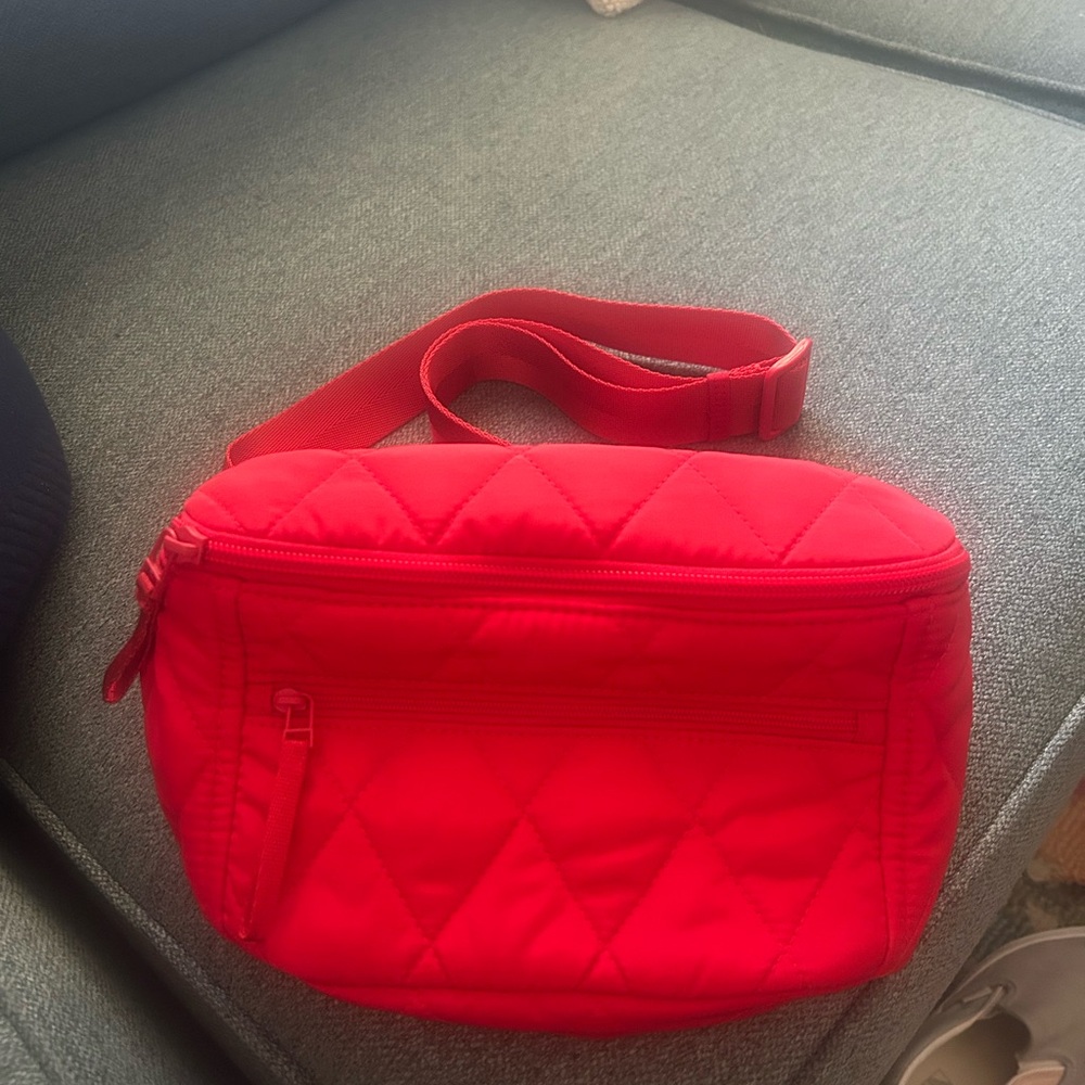 Vera Bradley Red Quilted Ultra Light Large Belt Bag